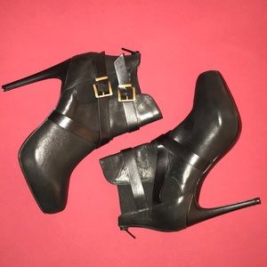 Charles David Black booties, size 8